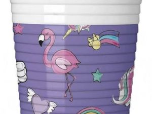 Becher Minnie Einhorn 8er, Kunststoff, 200ml