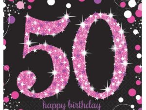 Servietten 50. Geburtstag
