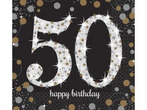 Servietten 50. Geburtstag
