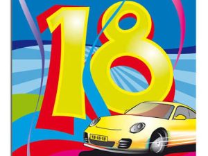 Servietten 18. Geburtstag