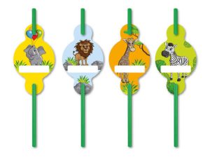 Trinkhalme Zoo-Tiere