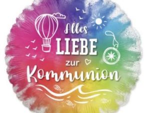 Alles Liebe zur Kommunion Folienballon