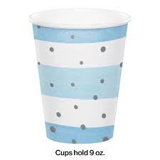Pappbecher Blue and Silver Celebrations
