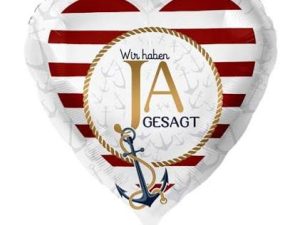 Herz-Folienballon "Wir haben Ja gesagt"