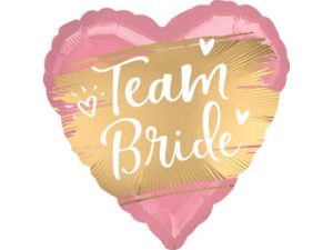 Satin Gold Team Bride Folienballon