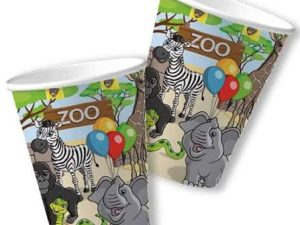 Pappbecher Zoo-Tiere
