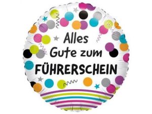 Alles Gute zum Führerschein Folienballon